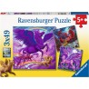 Ravensburger 05678 - Puzzle 3 x 49 Pezzi - Creature Mitilogiche