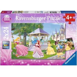 Ravensburger 08865 - Puzzle 2X24 - Incantevoli Principesse