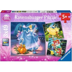 Ravensburger 09339 - Puzzle 3X49 - Principesse
