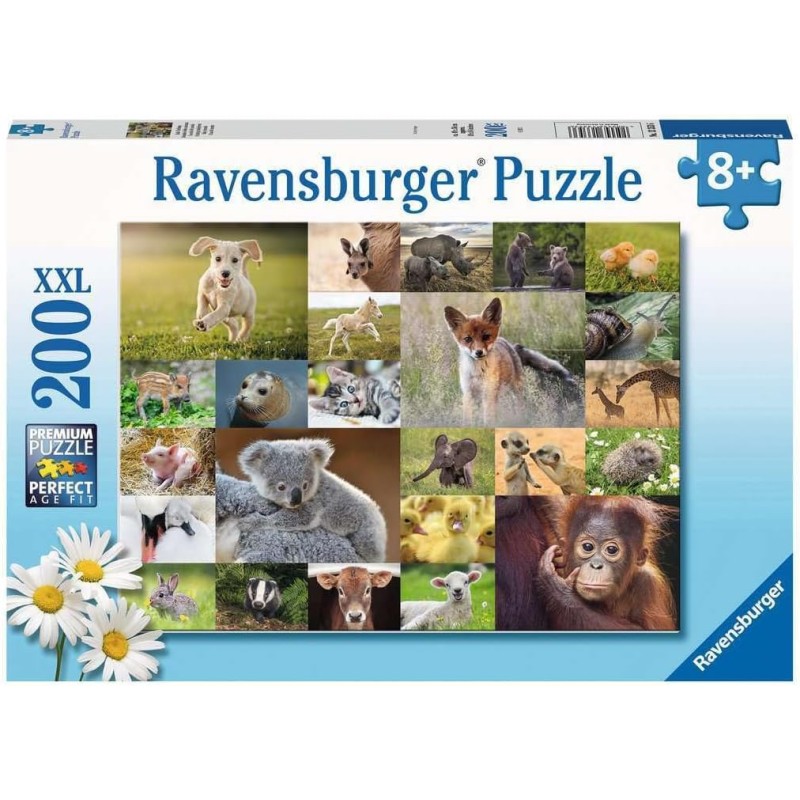 Ravensburger 13353 - Puzzle 200 XXL - I Cuccioli Del Mondo