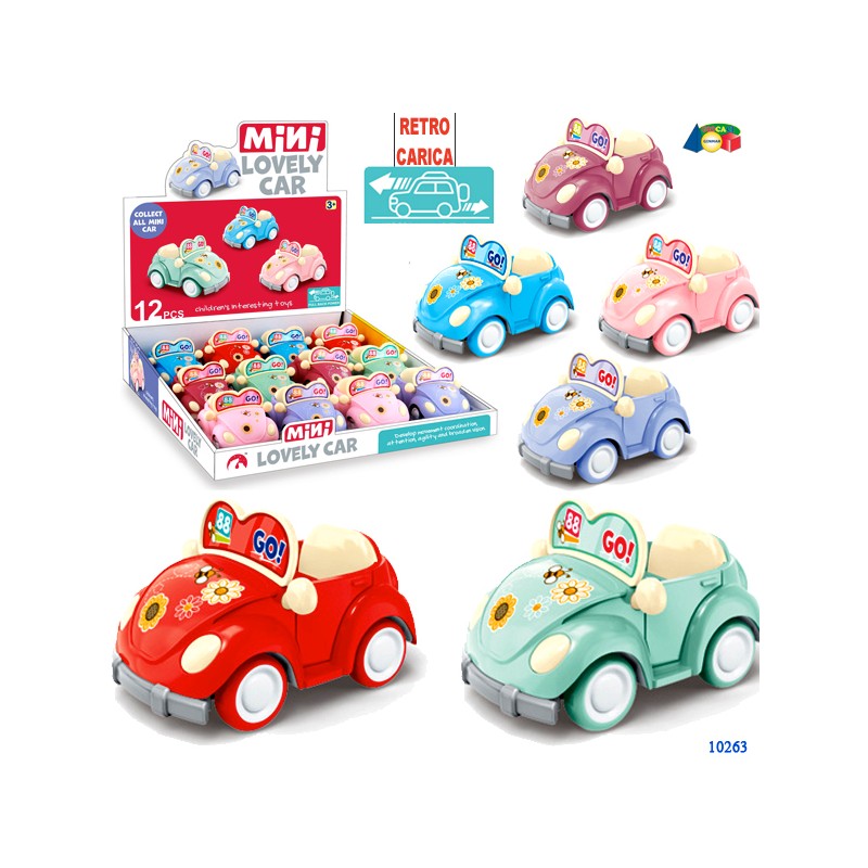 Ginmar 10263 - Auto Cabrio Funny Retrocarica Display 12 pz