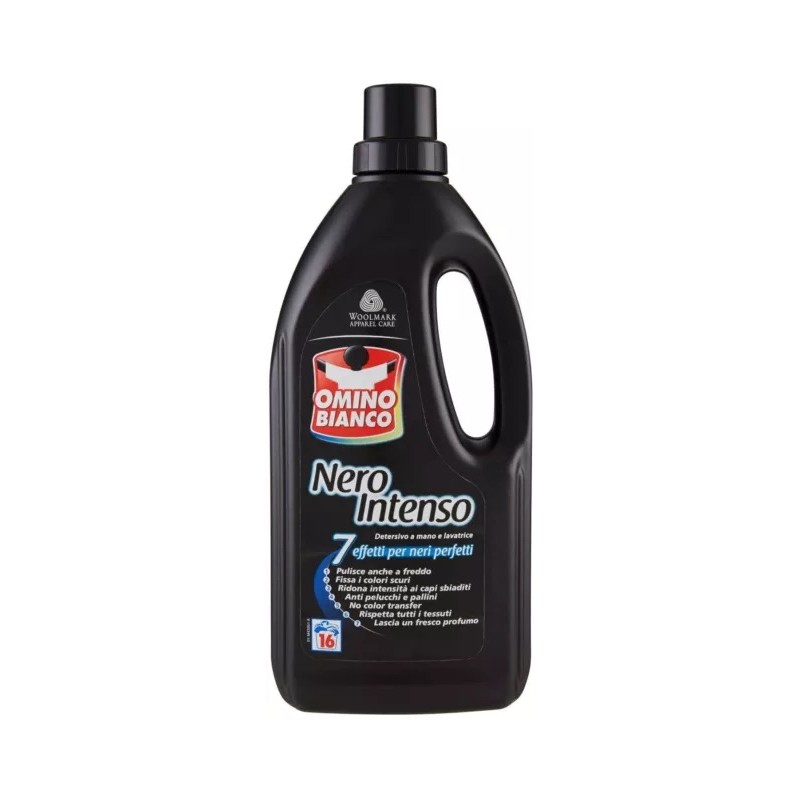Omino Bianco 9144 -  Detersivo Nero Intenso Vestiti Scuri Bucato 64 Lavaggi