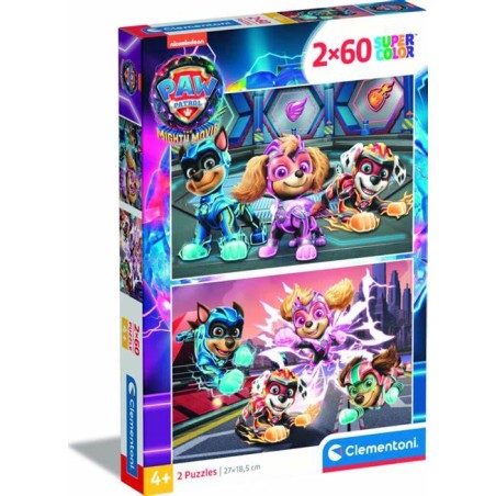 Clementoni 21626 - Puzzle 2 x 60 Pezzi - Paw Patrol