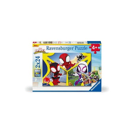Ravensburger 05729 - Puzzle 2 x 24 Pezzi - Spidey