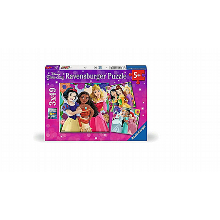 Ravensburger 01068 - Puzzle 3 x 49 Pezzi - Principesse