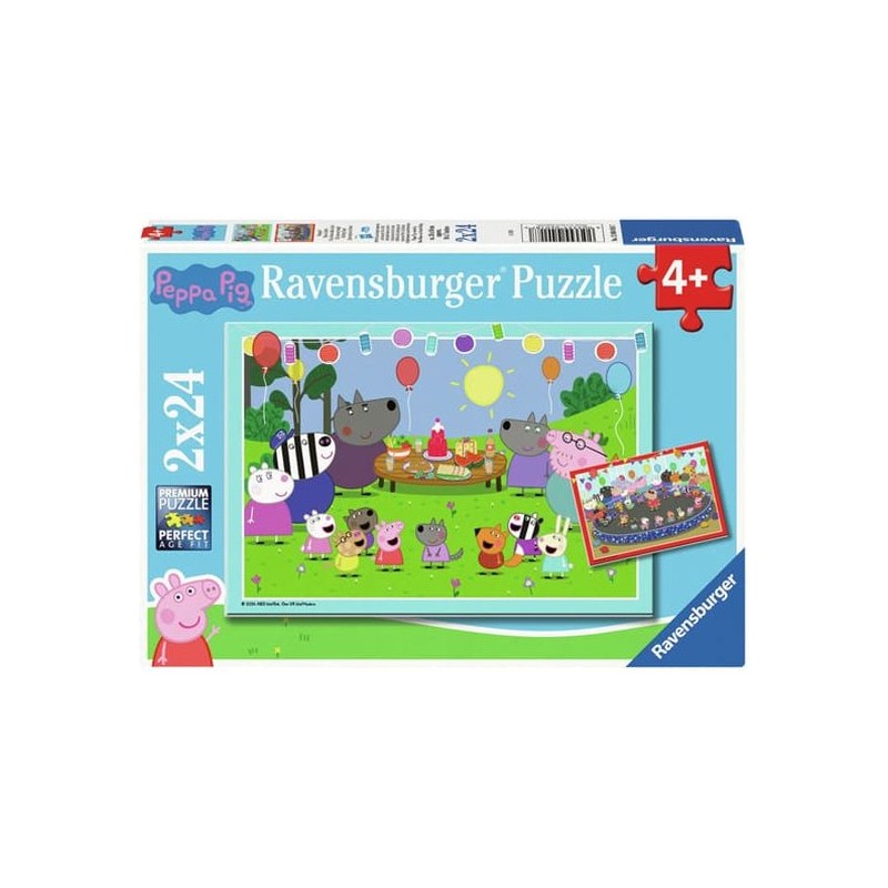 Ravensburger 04018 - Puzzle 2 x 24 Pezzi - Peppa Pig