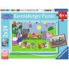 Ravensburger 04018 - Puzzle 2 x 24 Pezzi - Peppa Pig