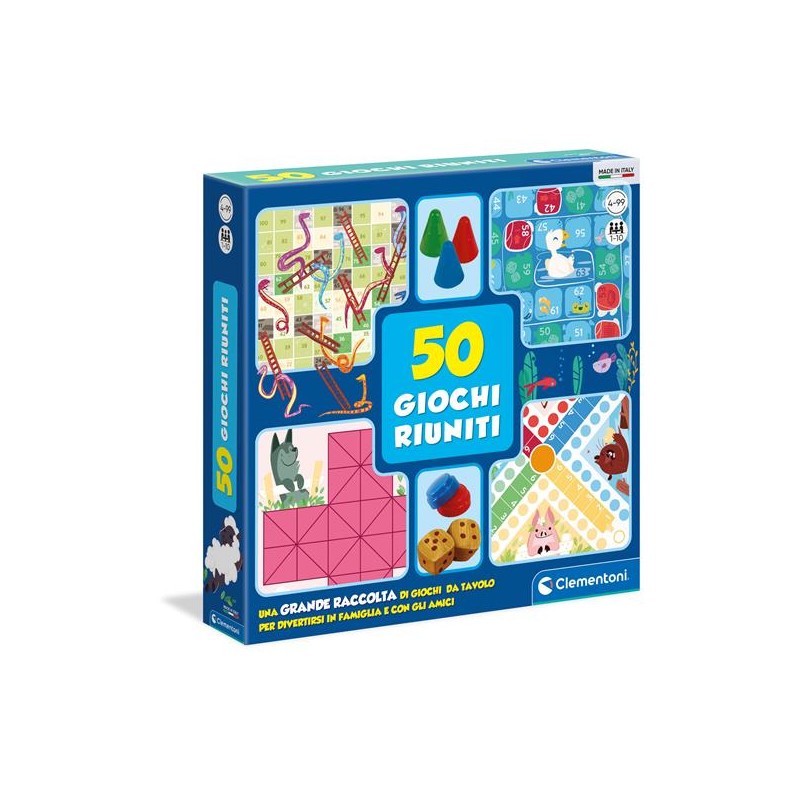 Clementoni 12941 - 50 Giochi Riuniti
