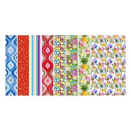 Florio 8229 - Rotolo Carta Regalo 100 x 5 Mt Fantasia Ass