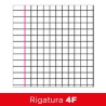 Bm 1037 - Maxi Quaderno A4 100 gr Tinta Unita 4F ( Quadretto 4mm con Margine )