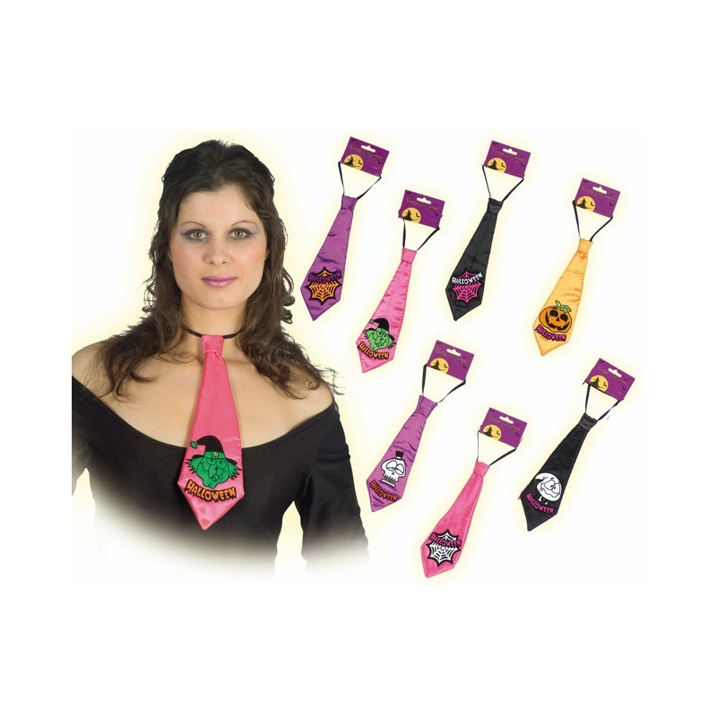 Ciao 30666 - Cravatta Halloween Soggetti Assortiti