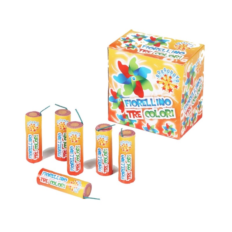 Borgonovo 509A - Girandola Fiorellino Tre Colori 12 pz