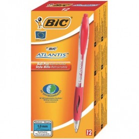 Bic 3762 - Penna Bic Atlantis Rossa Conf. 12 pz.