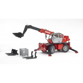 Bruder 2129 - Ruspa Manitou MRT 2150 Con Braccio Meccanico E Accessori