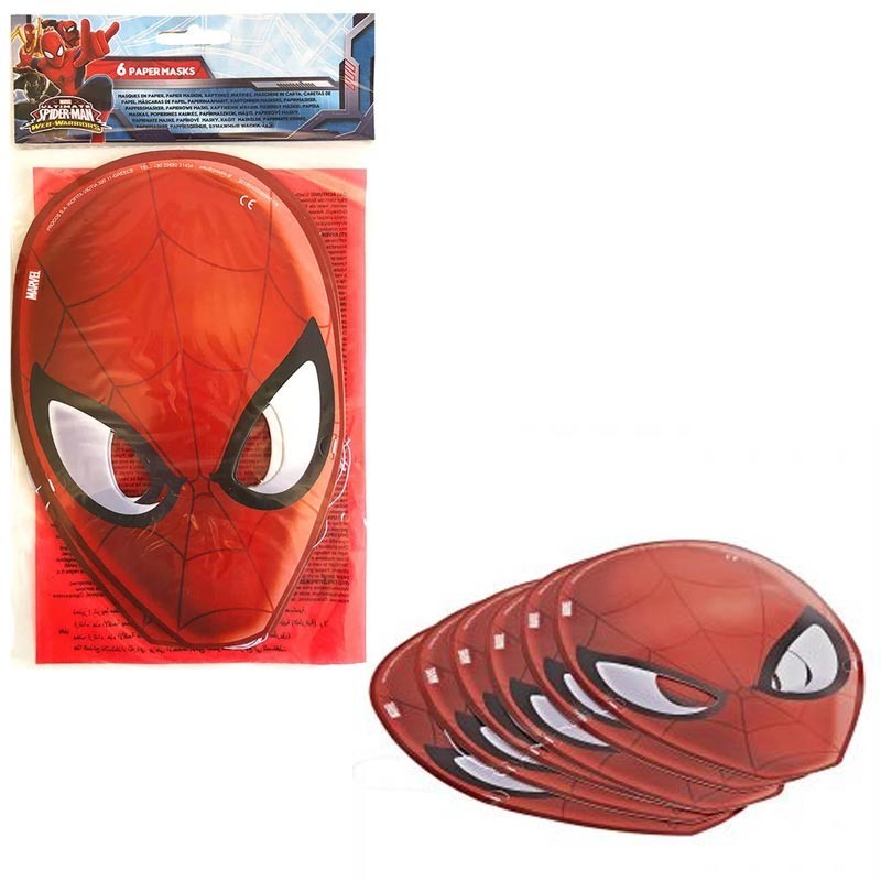 Ciao 85179 - Maschere Carta Spiderman Conf.6 pz