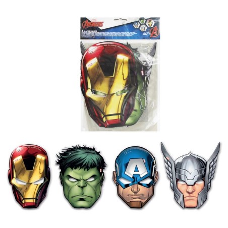 Ciao 87976 - Maschere Carta Avengers Conf.6 pz