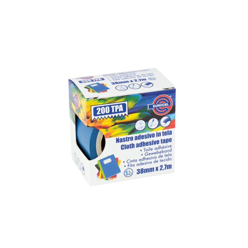 Eurocel 2060 - Nastro Telato 38 x 2,7 m Azzurro