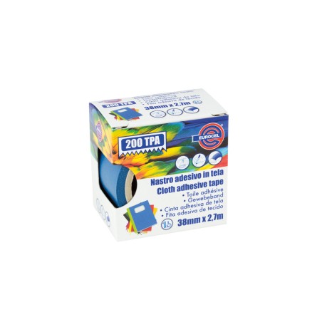 Eurocel 2060 - Nastro Telato 38 x 2,7 m Azzurro