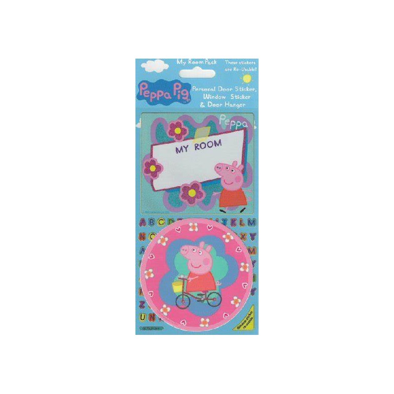 Peppa Pig 0043 - Sticker Con Appendino Porta Peppa Pig