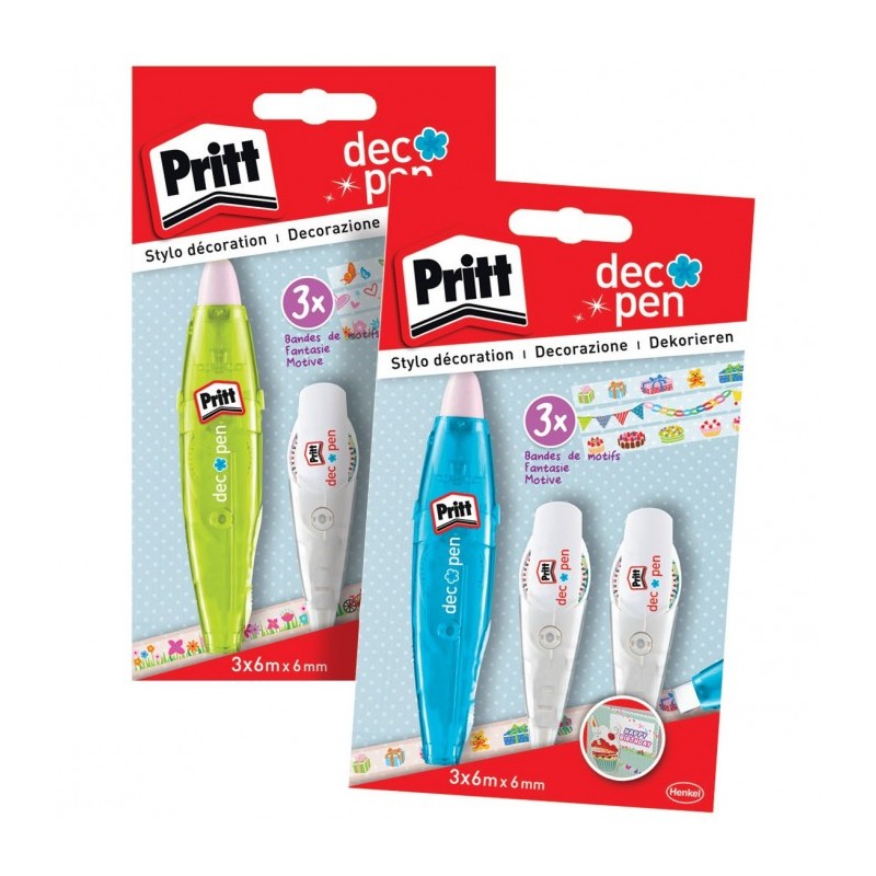Pritt 21448 - Set 3 Deco Pen a Nastro Cuori e Fiori