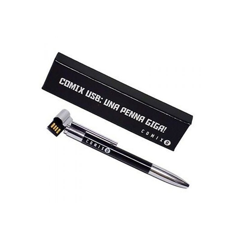 Comix 54502 - Penna Con USB Drive 8 GB e Refill Nero