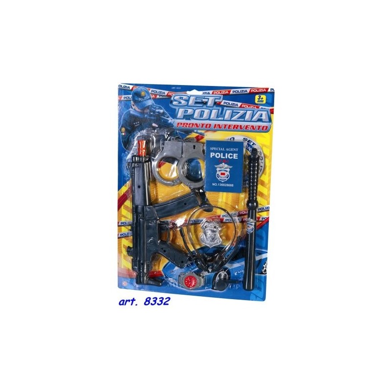 Rstoys 8332 - Blister Polizia 2 Soggetti Ass.