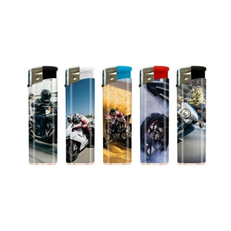 Atomic 3648094 - Accendini Elettronici Ricaricabili Motorbike Conf.50 pz