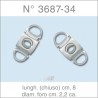 Geit 0253 - Tagliasigari Double Metal Con Custodia Pelle