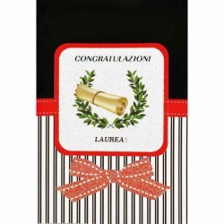 Lebez 61095 - Biglietto Laurea Conf.12 pz