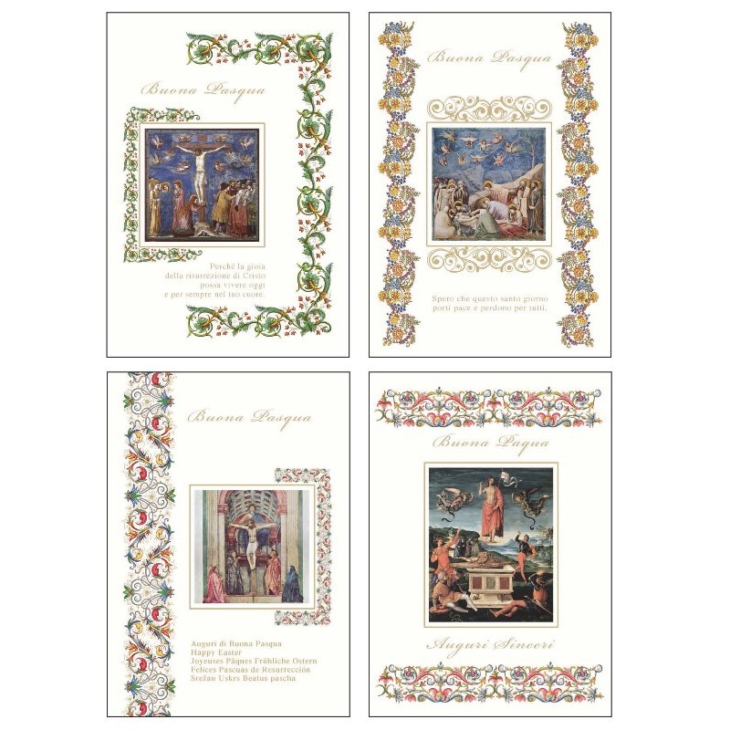 Marpimar 21ASR23 - Biglietti Pasqua Religiosi Conf. 12 pz