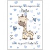 Marpimar ALOC15 - Biglietti Nascita Glitter Iridescente Conf. 12 pz