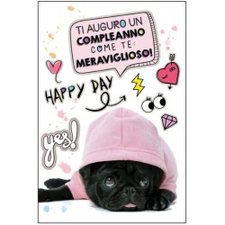 Marpimar ALOD10 - Biglietti Compleanno Animali Fotografici Conf.12 pz