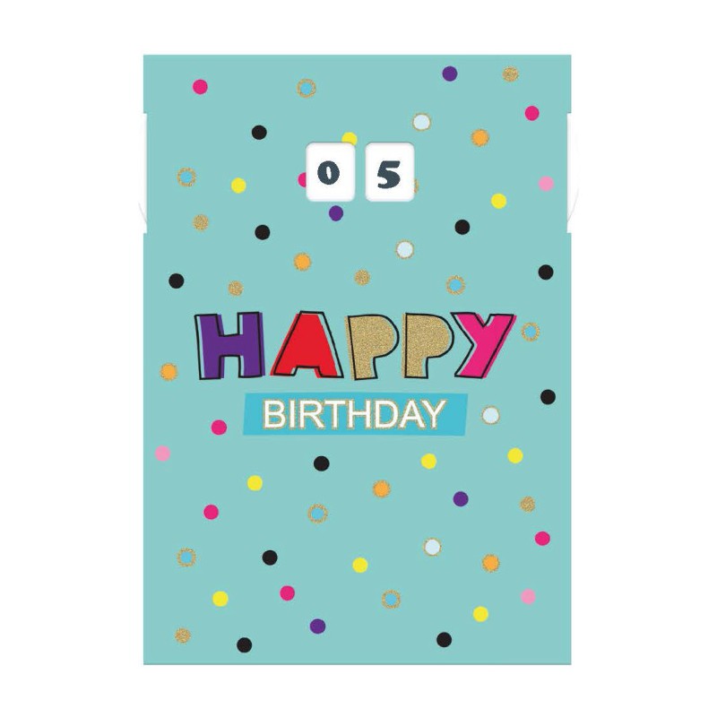 Marpimar ALOD13 - Biglietti Compleanno Doppia Rotella Conf.12 pz