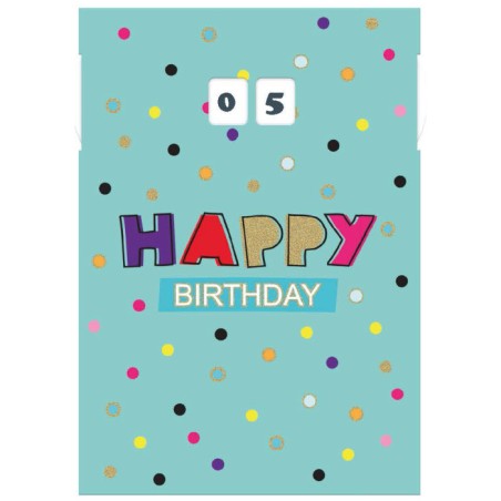 Marpimar ALOD13 - Biglietti Compleanno Doppia Rotella Conf.12 pz