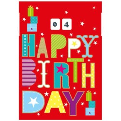 Marpimar ALOD13 - Biglietti Compleanno Doppia Rotella Conf.12 pz