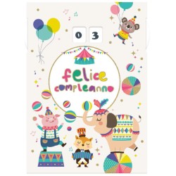 Marpimar ALOD13 - Biglietti Compleanno Doppia Rotella Conf.12 pz