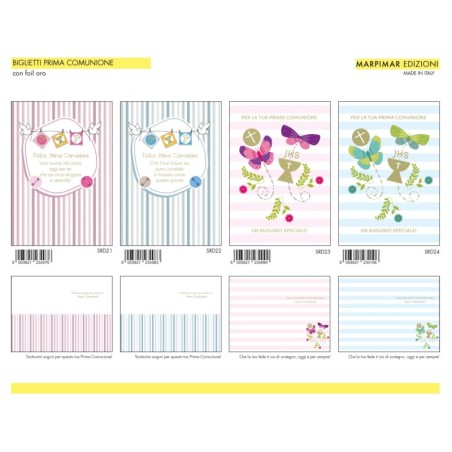 Marpimar ASRD06 - Biglietti Prima Comunione Conf.12 pz