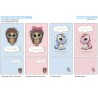 Marpimar ATSD31 - Biglietti Battesimo con Glitter e Applicazioni 3D Conf.12 pz