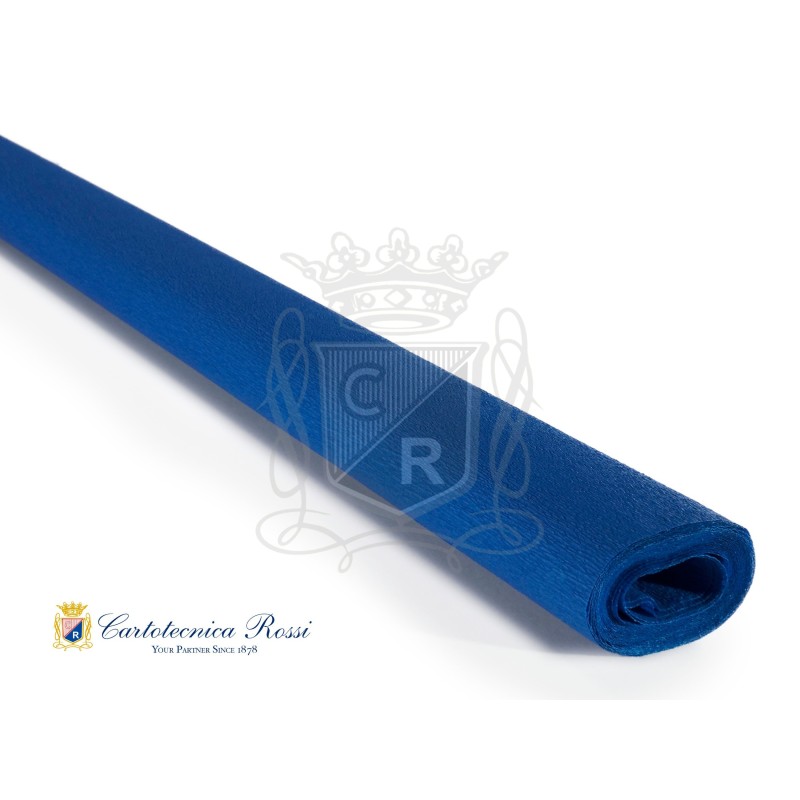 Cartotecnica Rossi 228 - Carta Crespa 60gr 50 x 250 Blu Mare