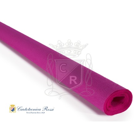 Cartotecnica Rossi 212 - Carta Crespa 60gr 50 x 250 Fucsia Ciclamino