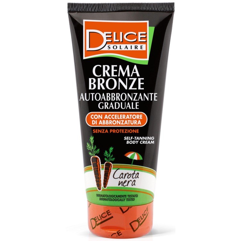 Delice 21150 - Crema Auto Abbronzante Carota Nera 200 ml