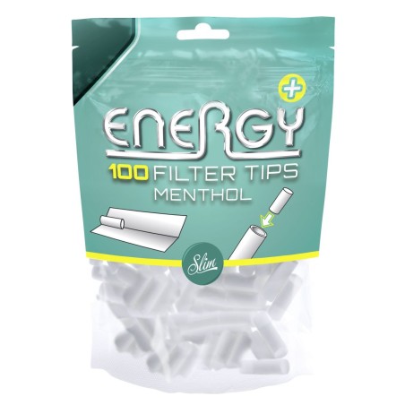 Energy 1285 - Busta 100 Filtri Slim 6mm Mentolo Conf.10 Buste