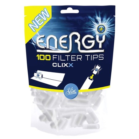 Energy 1703 - Busta 100 Filtri Slim Clixxx Menta Conf.10 Buste