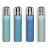 Clipper 3696 - Accendini Clipper Large Metallic Acqua Conf.48 pz