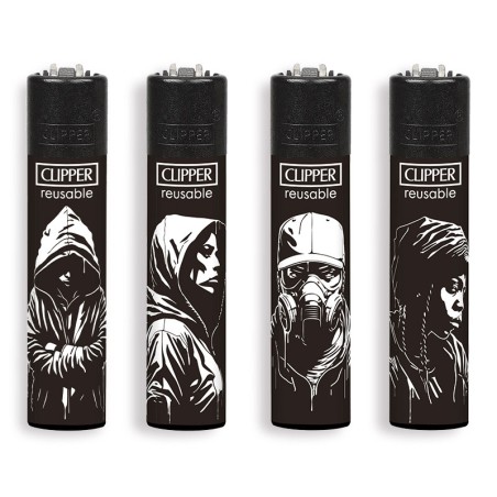 Clipper 8063 - Accendini Clipper Large Stencil Style Conf.48 pz