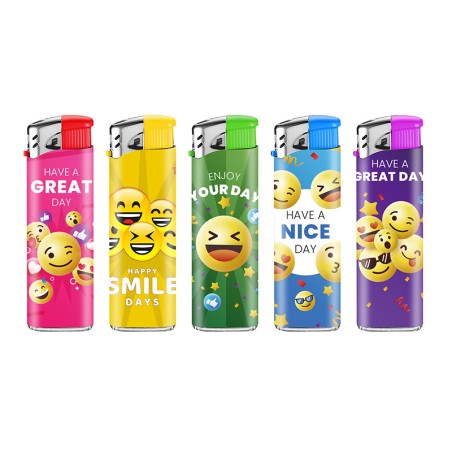 Lux 7726 - Accendini Elettronici Ricaricabili Smile Conf.50 pz