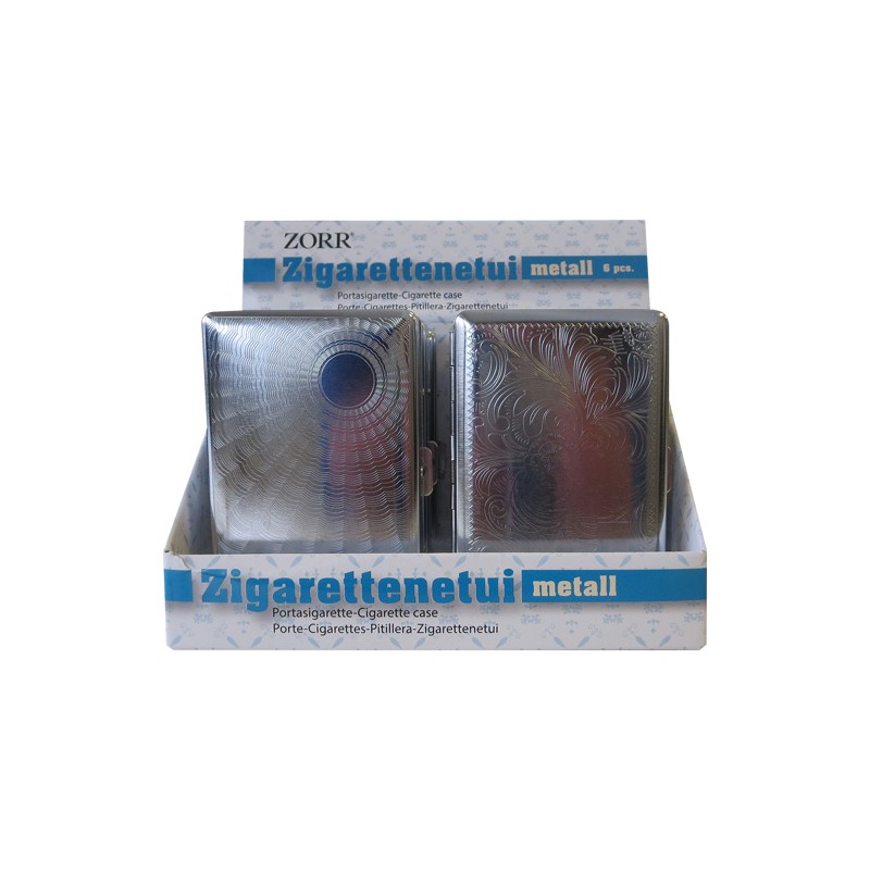 Zorr 20817 - Porta Sigarette Metallo per 14 Sigarette Display 6 pz
