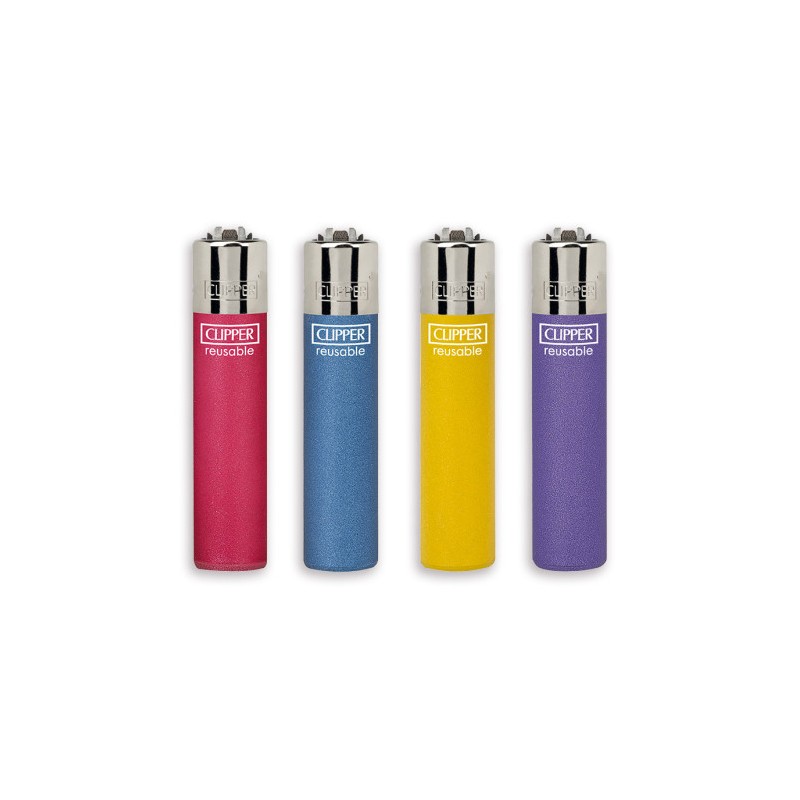 Clipper 1102 - Accendini Clipper Large Metallic Conf.48 pz