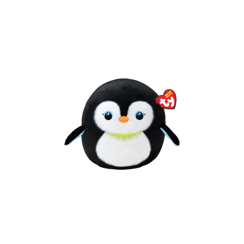Ty 39284 - Squish-a-Boos - Cuscino Pinguino Neve 22 cm