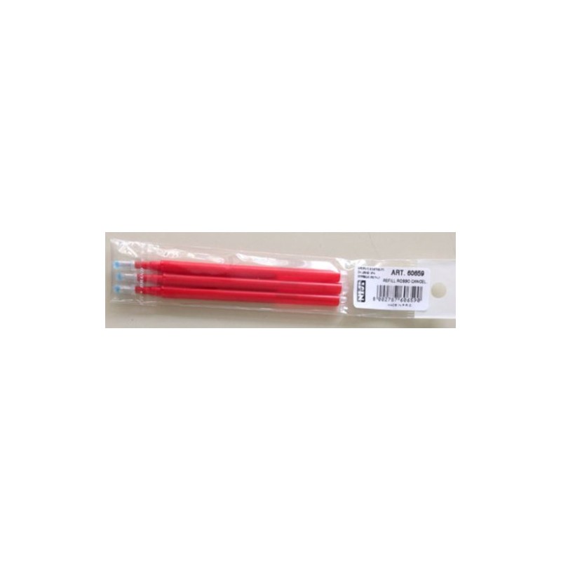 Lebez 60659 - Refill Penne Cancellabile Rosso 3 pz
